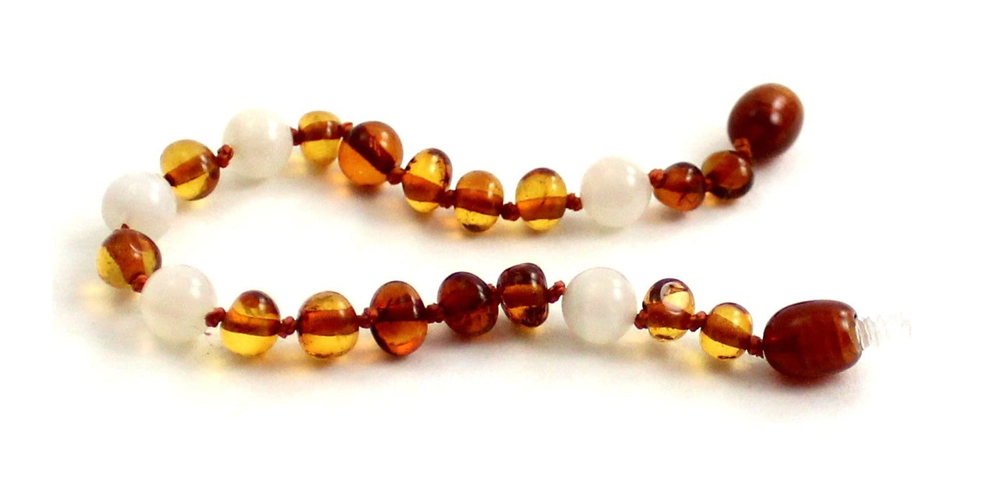 Amber and Moonstone Teething Anklets/Bracelets-2