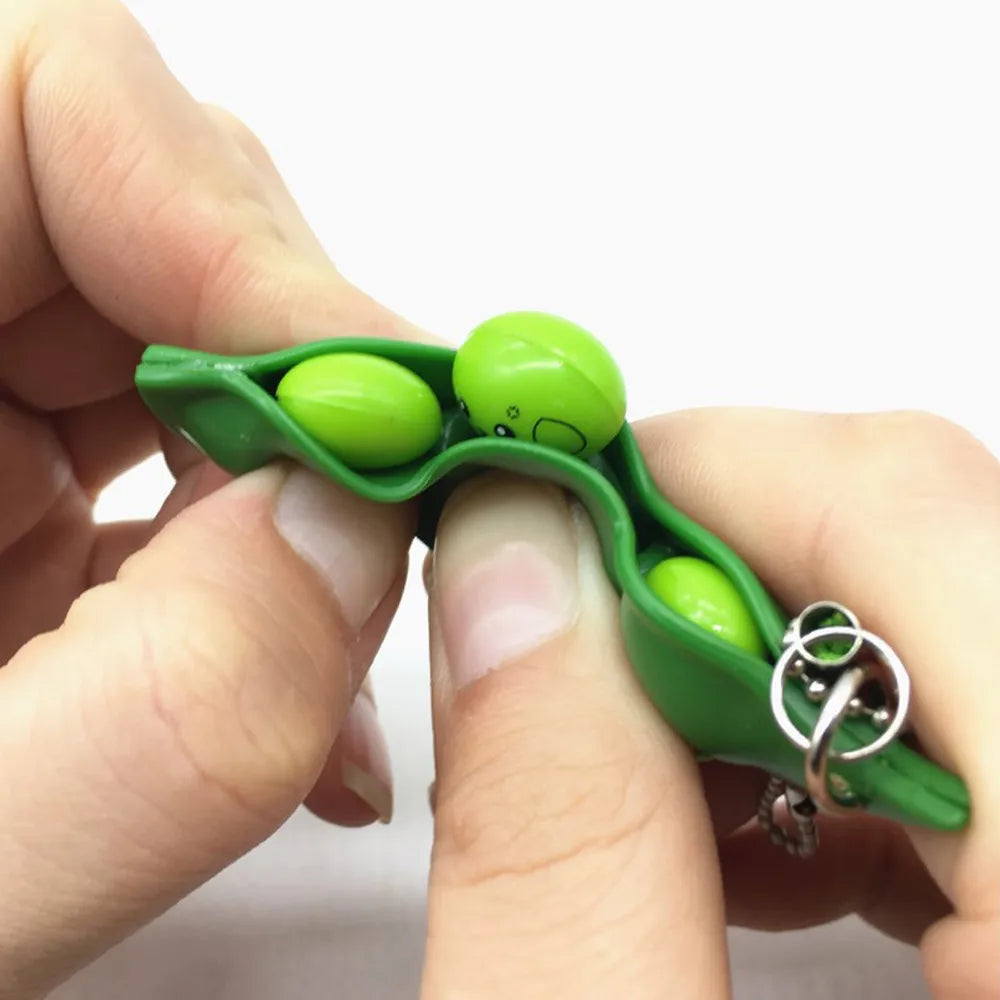 Fidget Toys Pack Edamame Stress Relief Keychain-1
