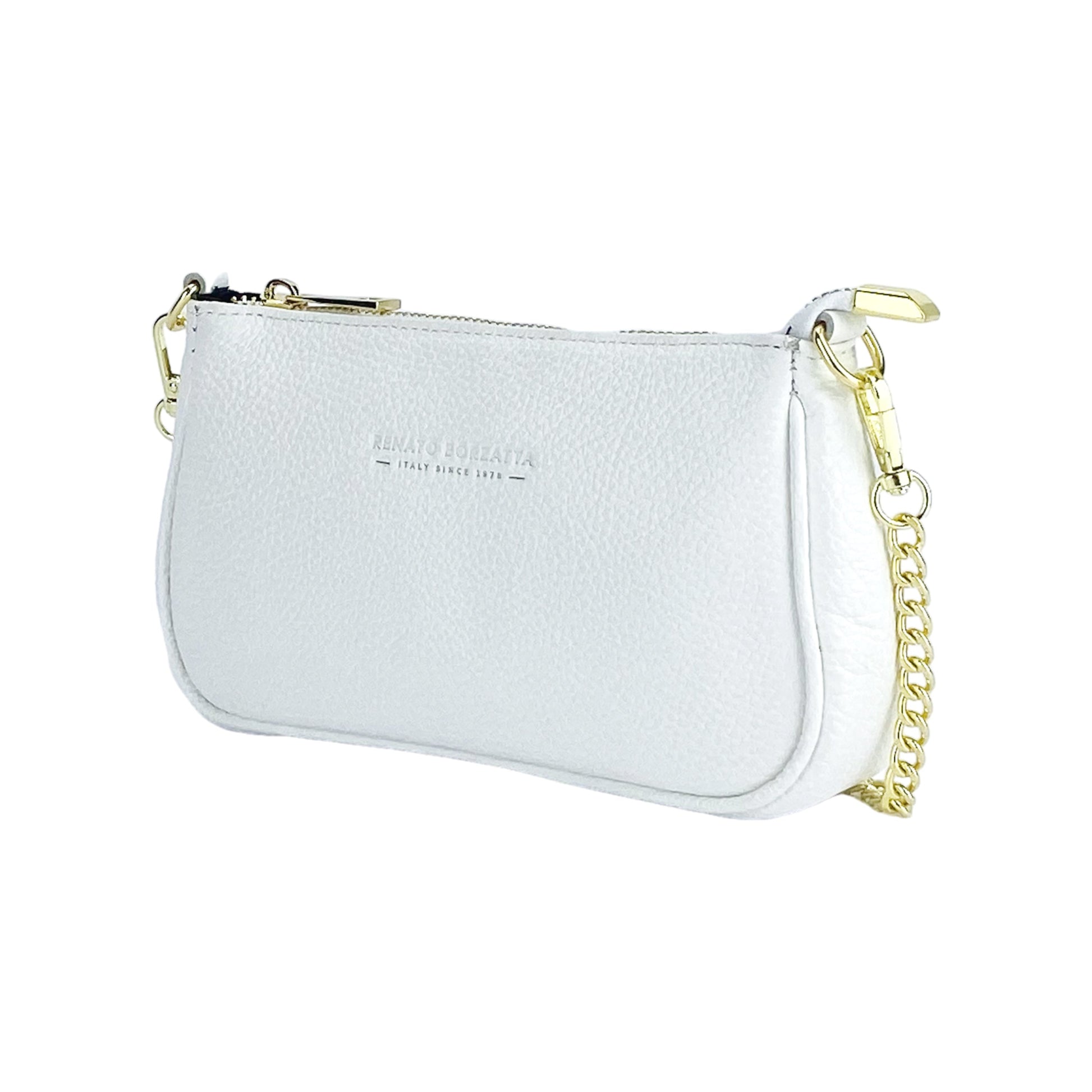 RENATO BORZATTA Mini Bag with Metal Shoulder Strap-0