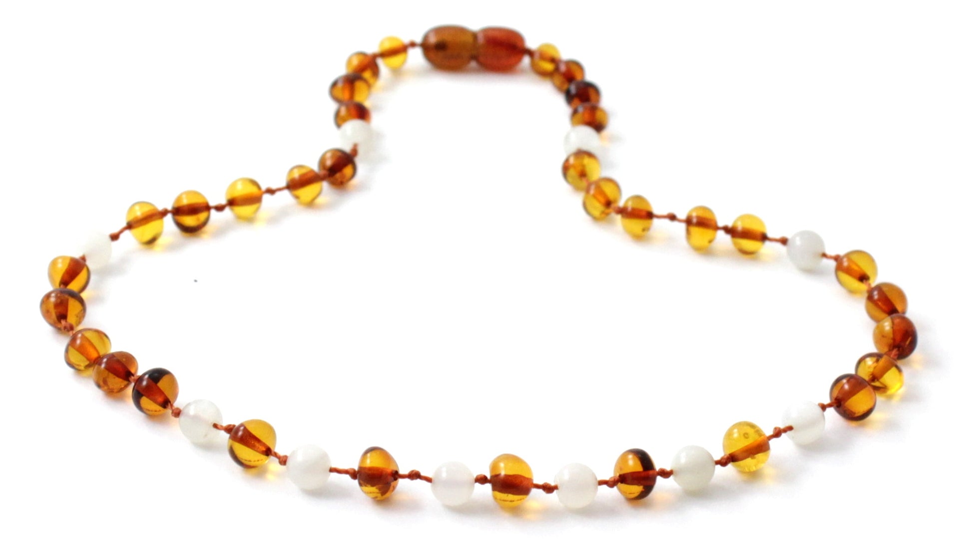 Baltic Amber & Moonstone Necklace-1