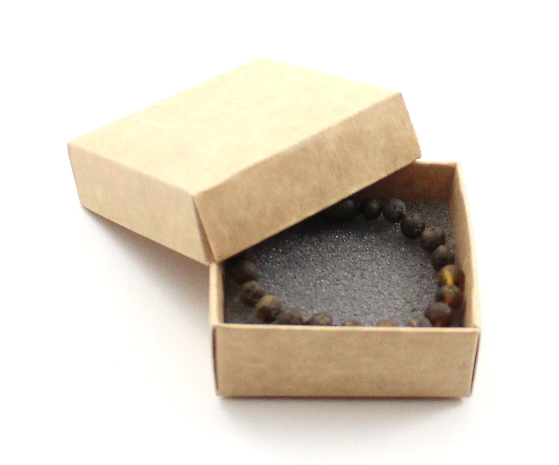 Amber Green Knotted Raw Bracelet Anklet-1