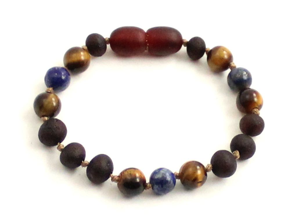 Amber and Tiger's Eye Anklets/Bracelets-0